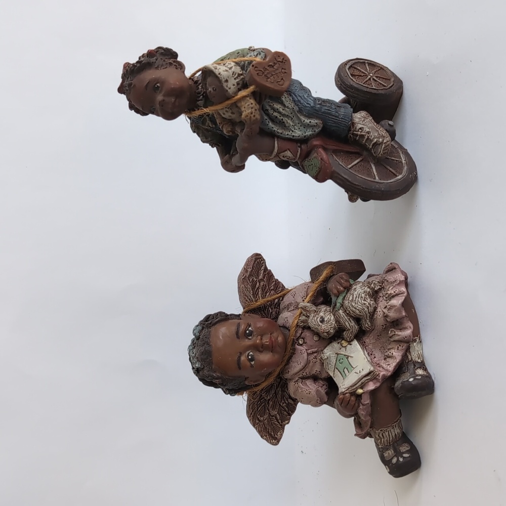 Sarah’s Attic Figurines Girl Tricycle Doll Vtg 1992 #155 & Adora Angel